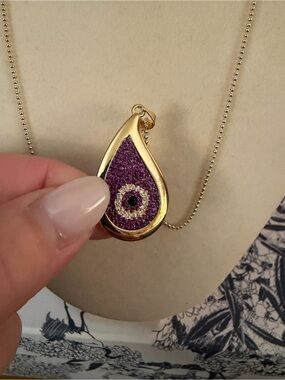 💖BOHO LUXE EVIL EYE TEARDROP NECKLACE This one is SO good. A statement piece💖